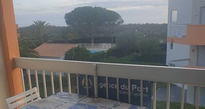 T2 Cabine de 37m² vue mer à 150m de la Plage