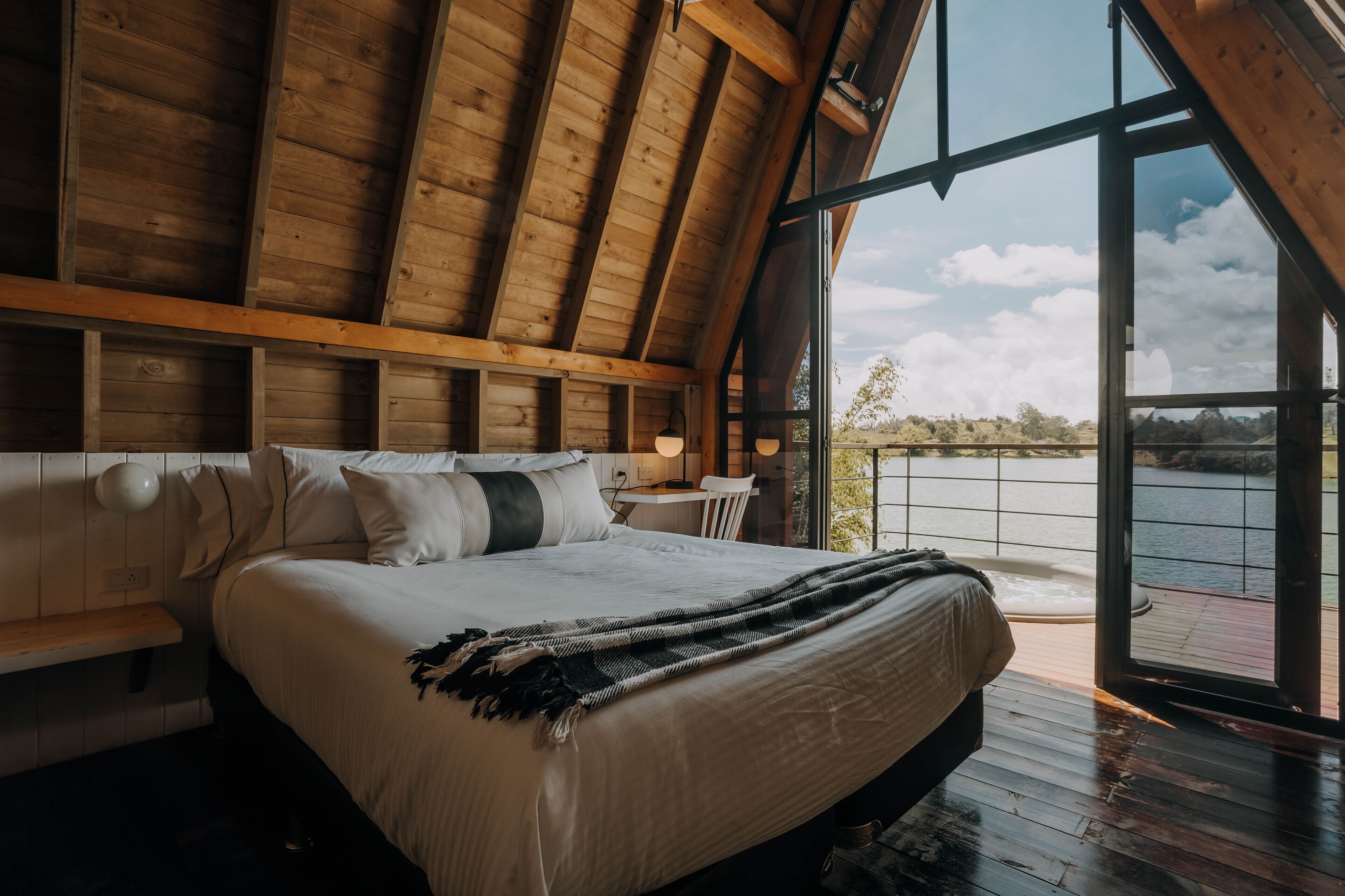 Cabaña panorámica | Decoración individual, mobiliario individual, wifi gratis