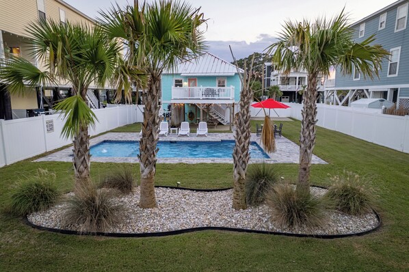 Pool - Rocks On The Side: Backyard Oasis – Steps to Sand, Private Pool! (Murrells Inlet)