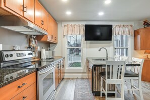 Fridge, microwave, stovetop, coffee/tea maker - West Liberty Vacation Rental Near Mad River! (West Liberty)