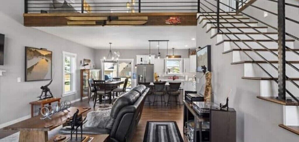 Smart TV, chimenea y reproductor de DVD 