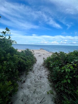 Sur la plage, chaise longue, serviettes de plage