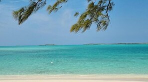 Playa en los alrededores, camastros y toallas de playa 
