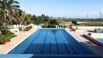 A heated pool