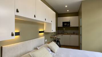 1 slaapkamer, een bureau, een strijkplank/strijkijzer, gratis wifi