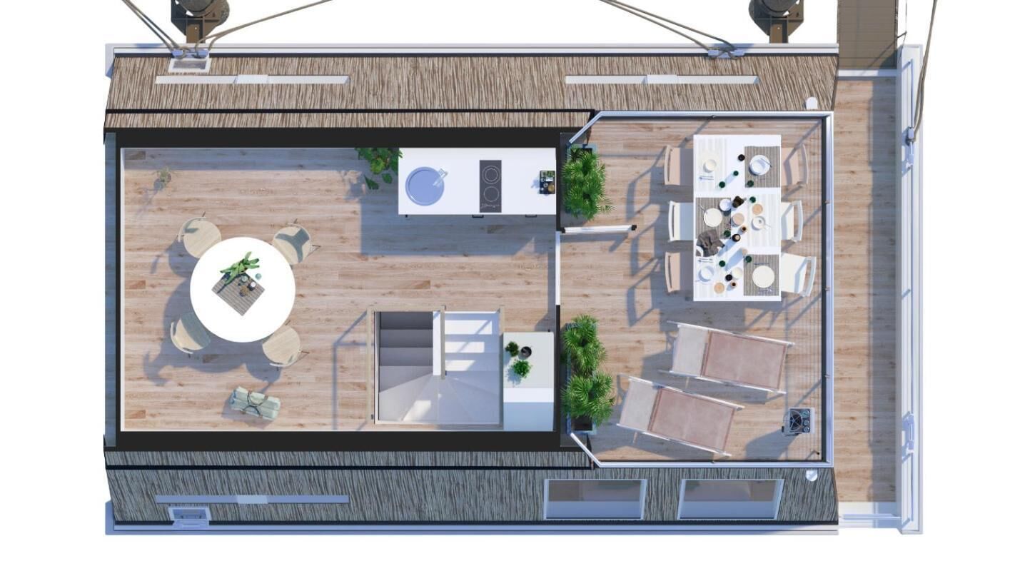 Maison, 2 chambres, balcon | Plan d’étage