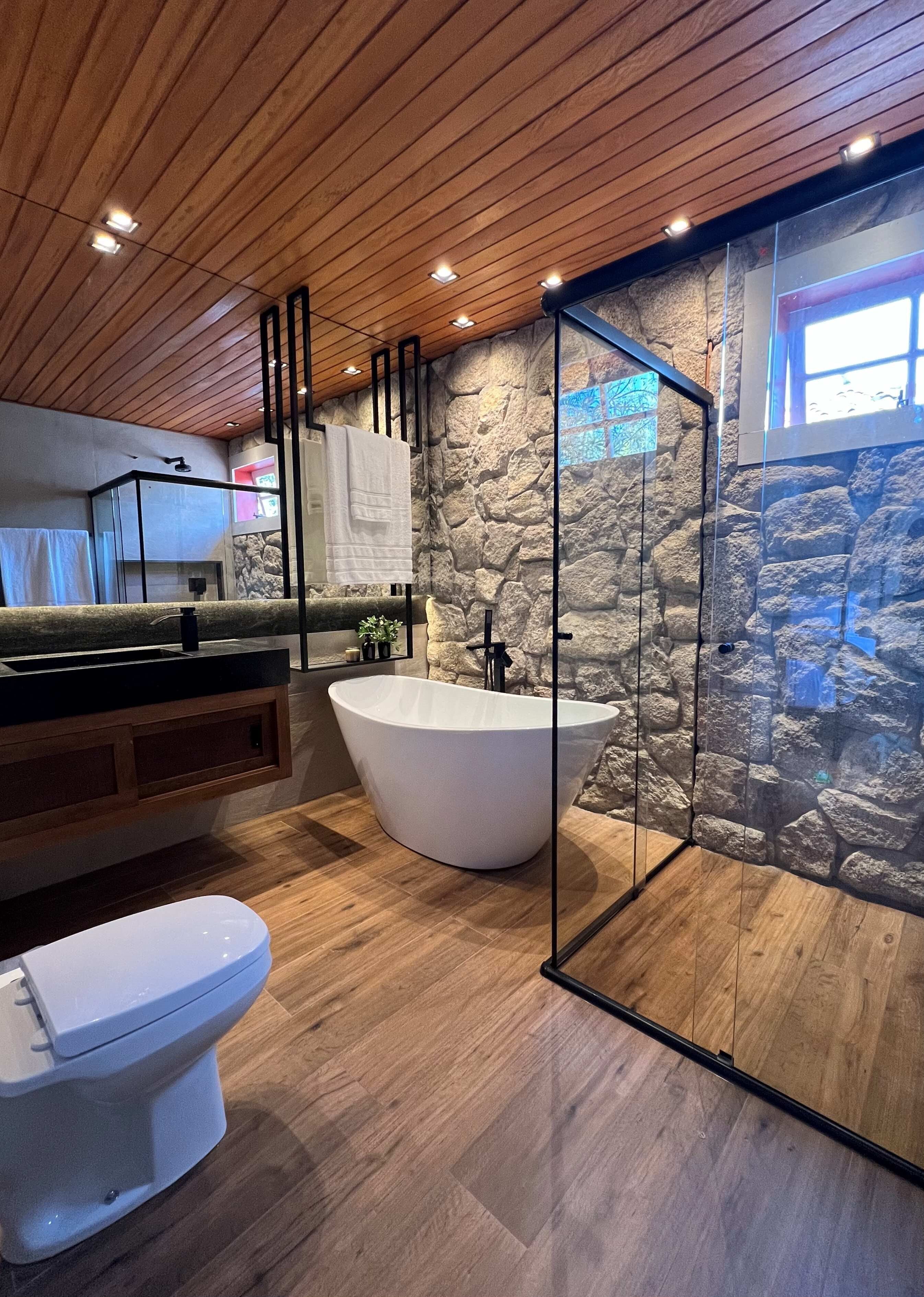 CASA VERMELHA E AZUL COMPLETA 1 SUITE | Salle de bain