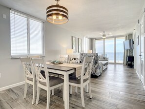 Dining - Beachfront Condo - OceanFront, Pool & Steps to Flagler Ave (New Smyrna Beach)