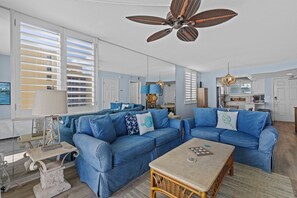Smart TV, table football - Updated Oceanfront Condo!  Pool, Beach & steps from Flagler Ave (New Smyrna Beach)