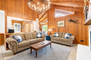 Smart TV, fireplace, DVD player, offices