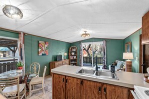 Interior - Chic Cypress View Cabin with Canoes! @ Caddo Shores Cabins, Uncertain, Texas (Karnack)