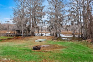 Property grounds - Shipwreck with Upper Deck, Kayaks & Canoes! Caddo Shores Cabins, Uncertain, Texas. (Karnack)