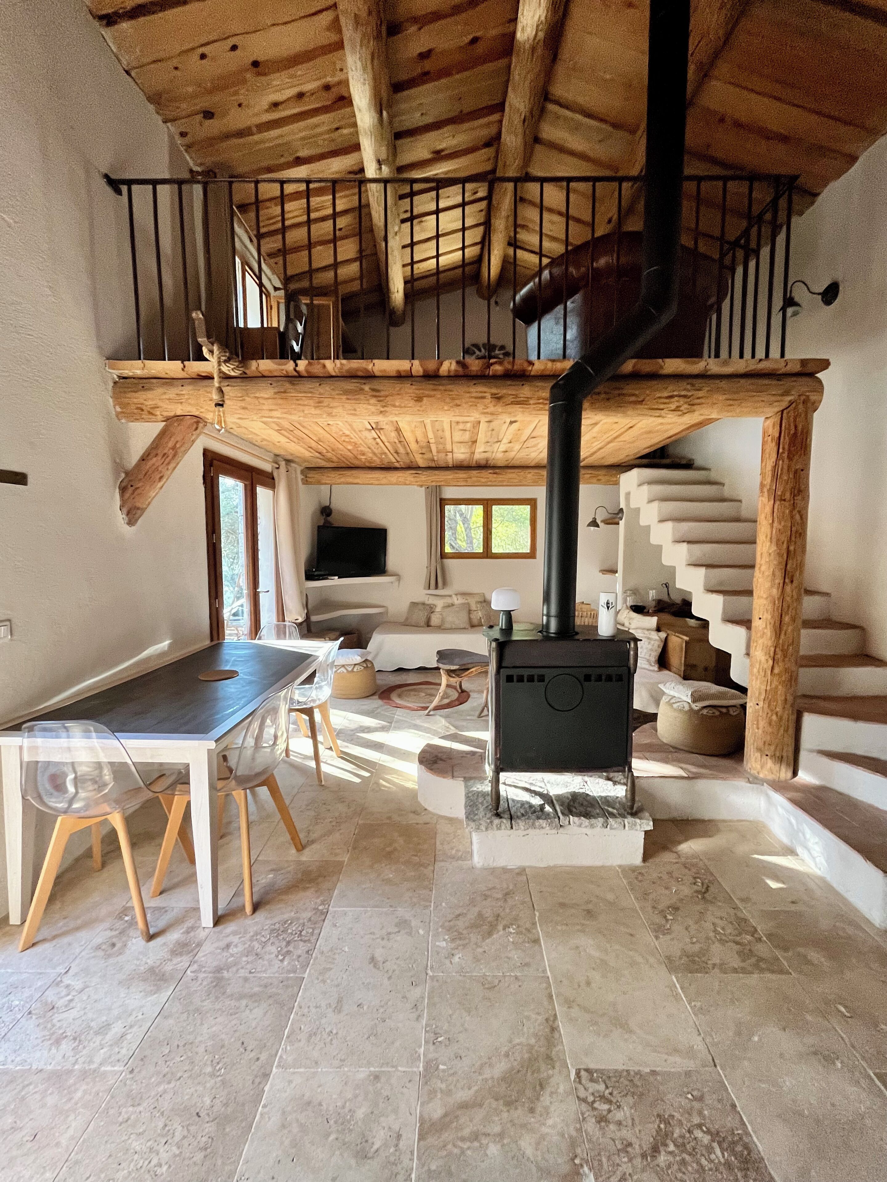 Villa Tradition | Coin séjour | Cheminée