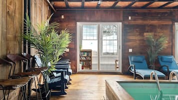 Indoor pool, a heated pool