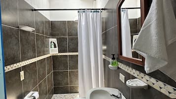 Towels, soap, toilet paper