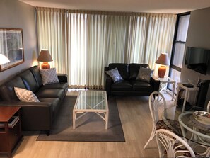 Living area - MAUI VISTA OCEAN VIEW, A PLACE IN PARADISE STEPS TO THE OCEAN (Kihei Maui)