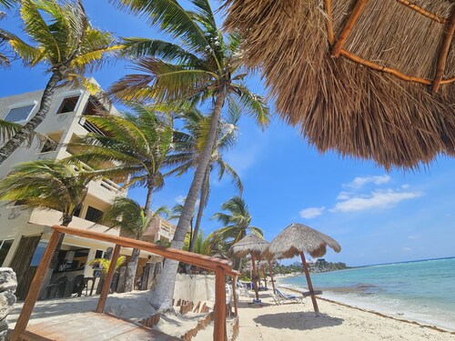 Penthouse-Balcony w Hammock, Direct Ocean View, Half Moon Bay, Akumal