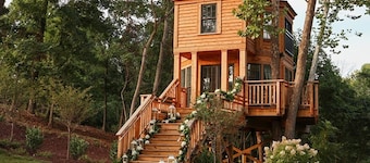 Gorgeous Honeymoon Treehouse built by Treehouse Masters!