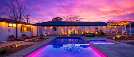 Outdoor pool, free pool cabanas