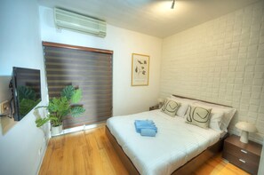 1 Schlafzimmer, Bügeleisen/Bügelbrett, kostenloses WLAN, Bettwäsche