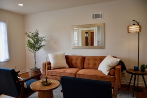 Smart TV, chimenea, libros