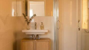 Shower, hair dryer