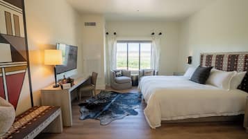 Premium bedding, pillow-top beds, in-room safe, desk