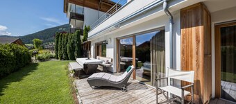 Apartment 'Residence Latemarblick' with Mountain View, Private Terrace and Whirlpool
