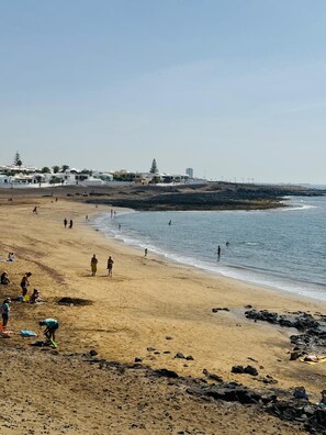 En la playa 
