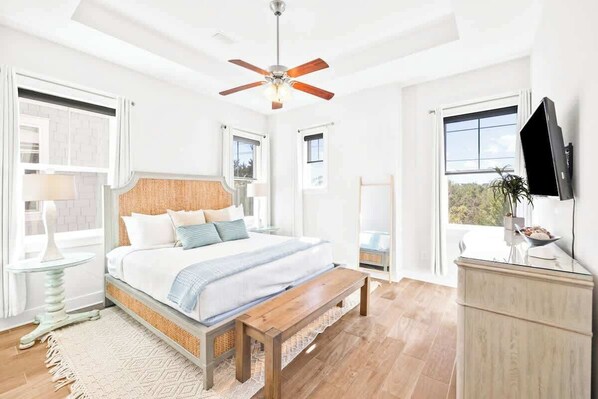 3 bedrooms, iron/ironing board, travel cot, WiFi