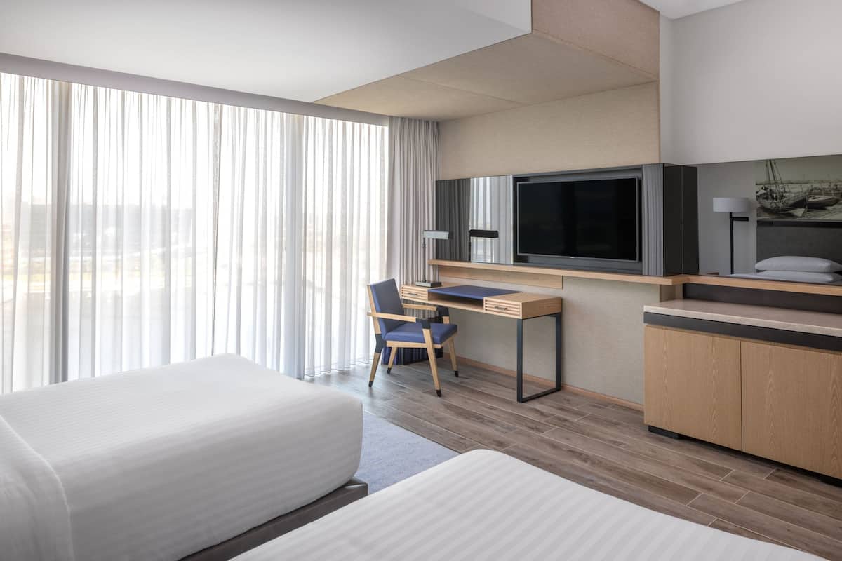 Deluxe Room, 2 Single Beds, Non Smoking, City View | 1 bedroom, hypo-allergenic bedding, in-room safe, desk