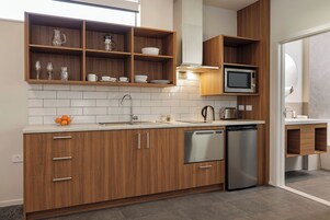 Studio | Private kitchen | Microwave, stovetop, dishwasher, toaster