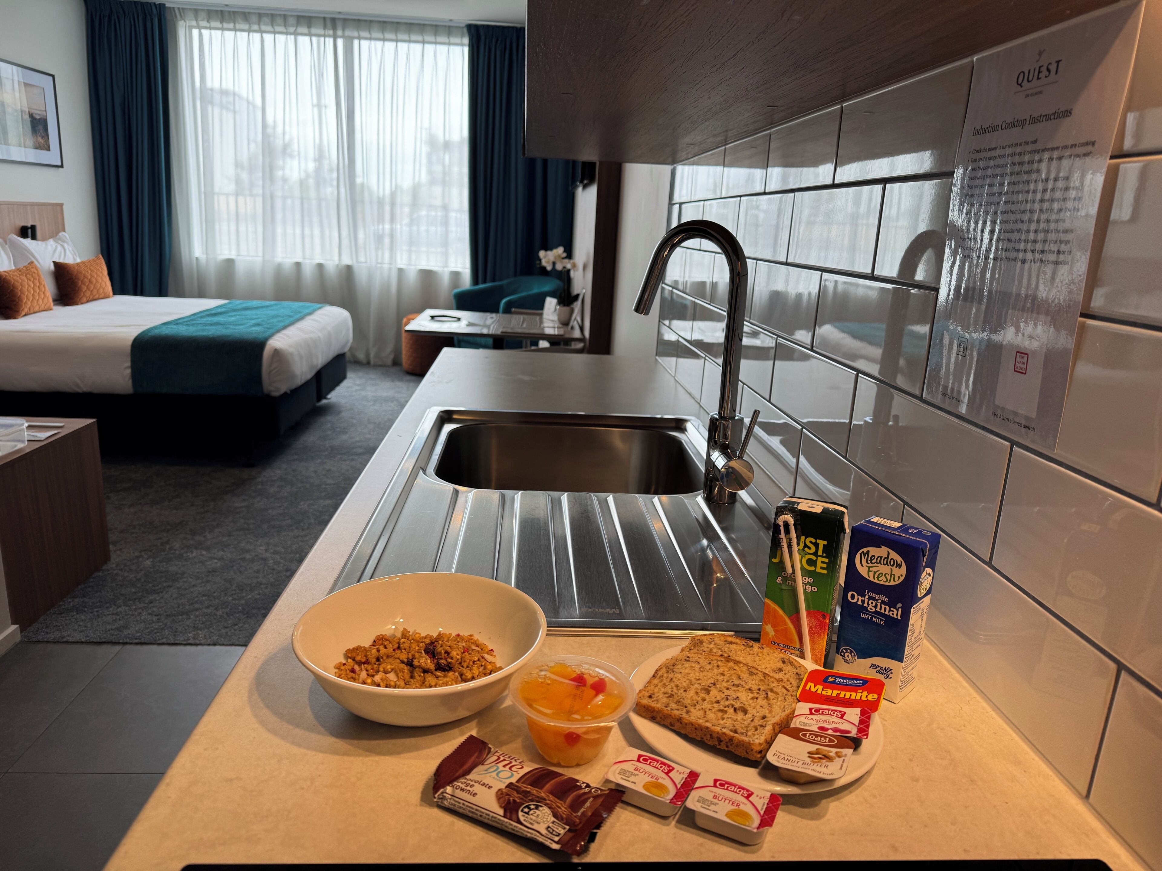 Desayuno para llevar (NZD 15 por persona) 