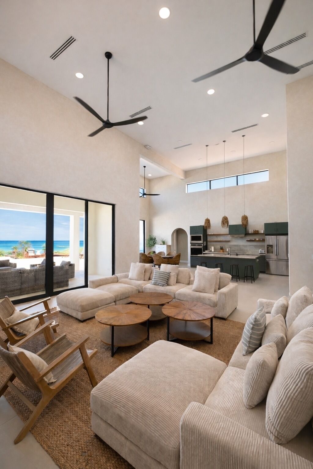 Smart-tv, een kantoor en een printer