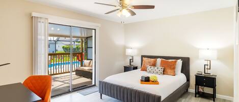 6 dormitorios, escritorio, Internet y ropa de cama