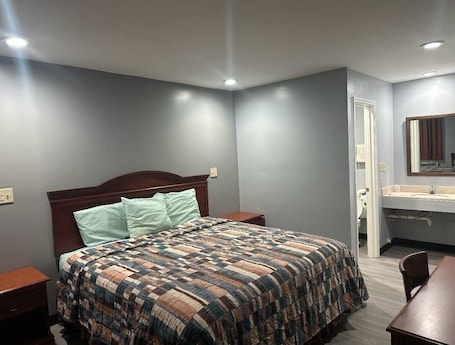 Individually decorated, individually furnished, desk, free WiFi. Sky Inn Hotel