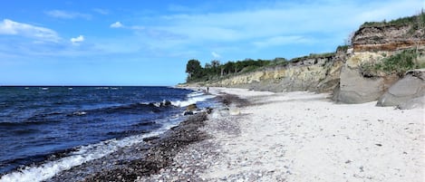 Vlak bij het strand