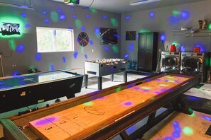 Games room - Amazing family retreat w/ game room, firepit, private hot tub, & tranquil views (Grapeview)