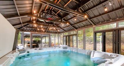Amazing family retreat w/ game room, firepit, private hot tub, & tranquil views