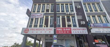 Fassade der Unterkunft