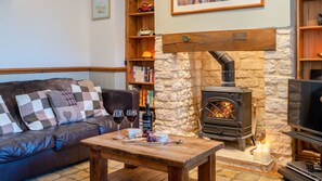 تلفزيون، مدفأة، مكتب