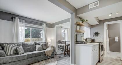 Euro Cottage! Downtown Home w BBQ & Fire Pit