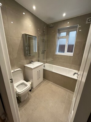 Shower, hair dryer