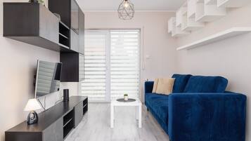 Apartment, 1 Schlafzimmer, Küche, Gartenblick | Wohnzimmer