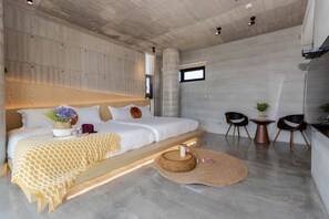 Herbergi með útsýni - 2 meðalstór tvíbreið rúm - útsýni yfir garð | Rúmföt af bestu gerð, sérhannaðar innréttingar