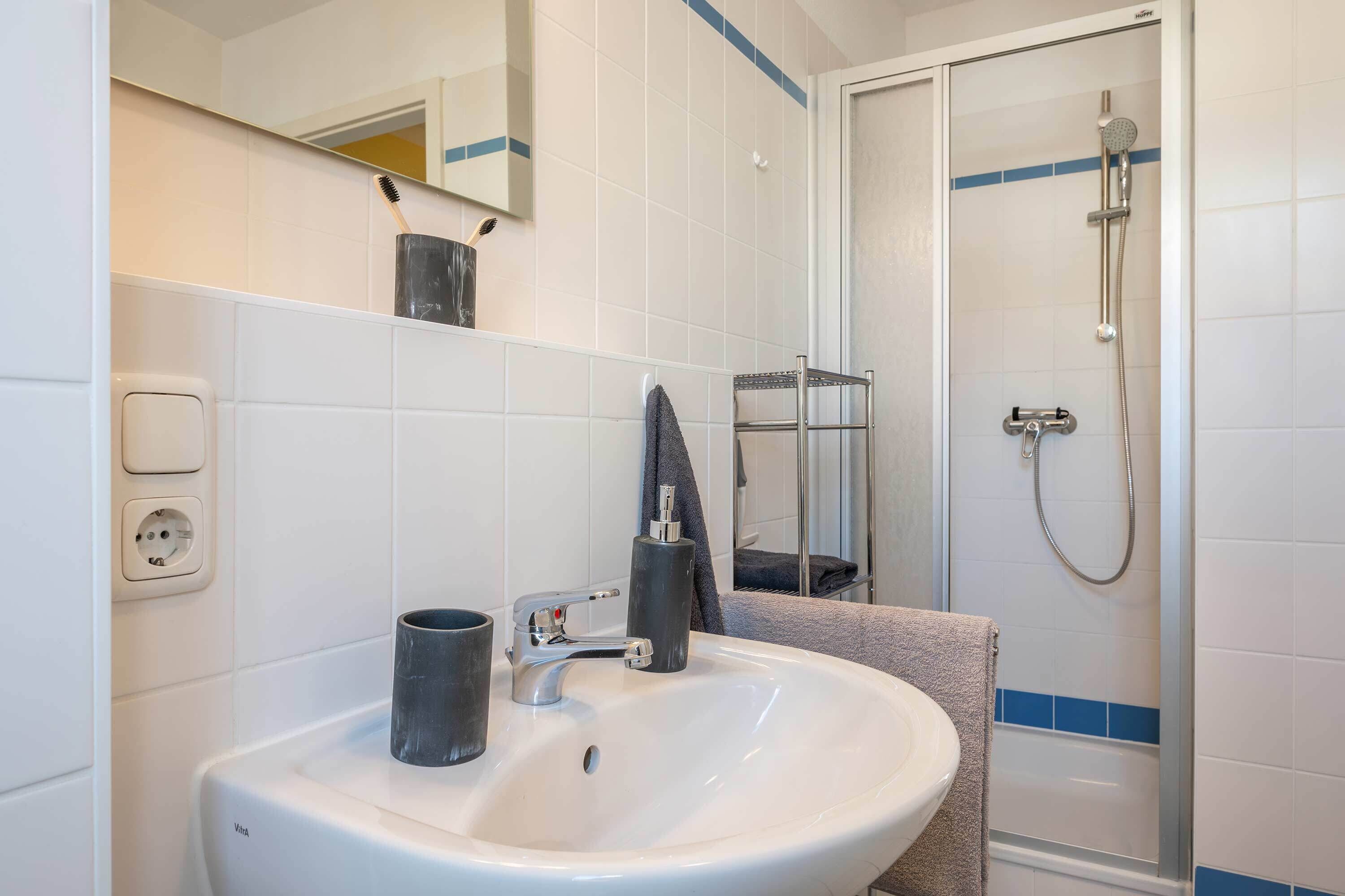 Shower, hair dryer