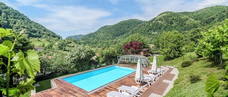 A heated pool