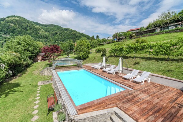 A heated pool