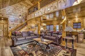 TV, fireplace, video games, table football - Great Views 2 Bedroom  Near Douglas Lake Motorcycle Friendly Gameroom (Sevierville)