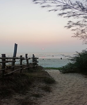Uitzicht op strand/zee